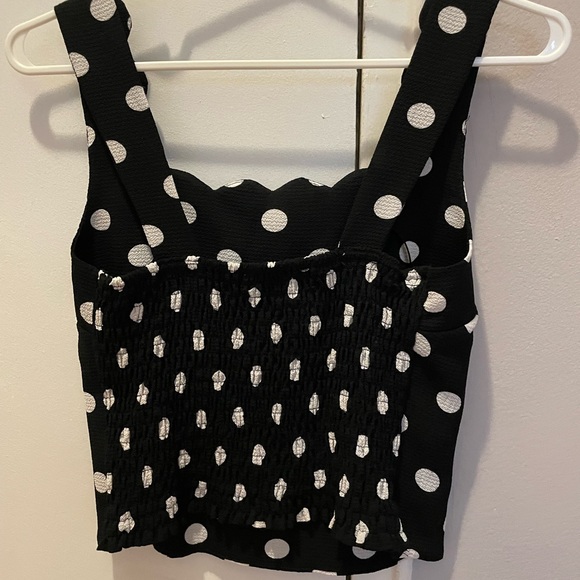 Polka dot sleeveless top, size small - Picture 3 of 3